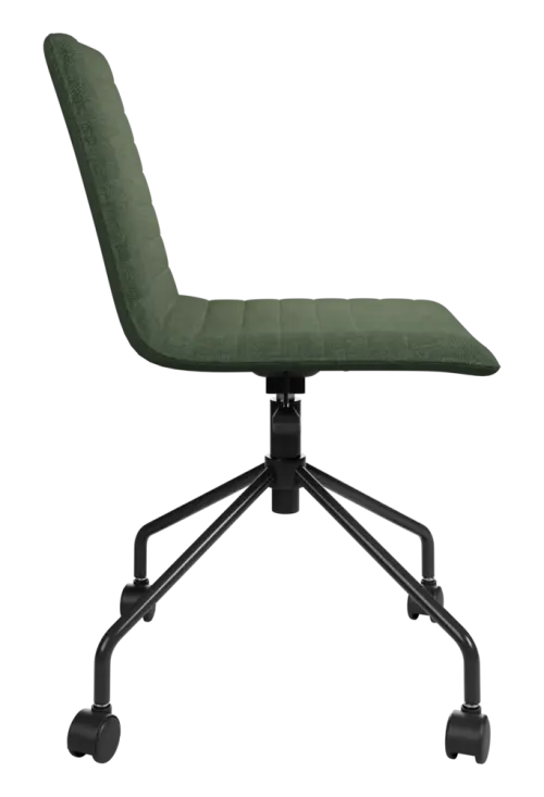 ARCA MOVE BLACK, židle kancelářská, látka zelená